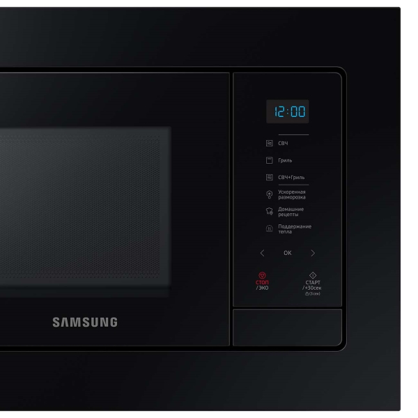 Встраиваемая микроволновая печь samsung ms23a7118ak схема встраивания