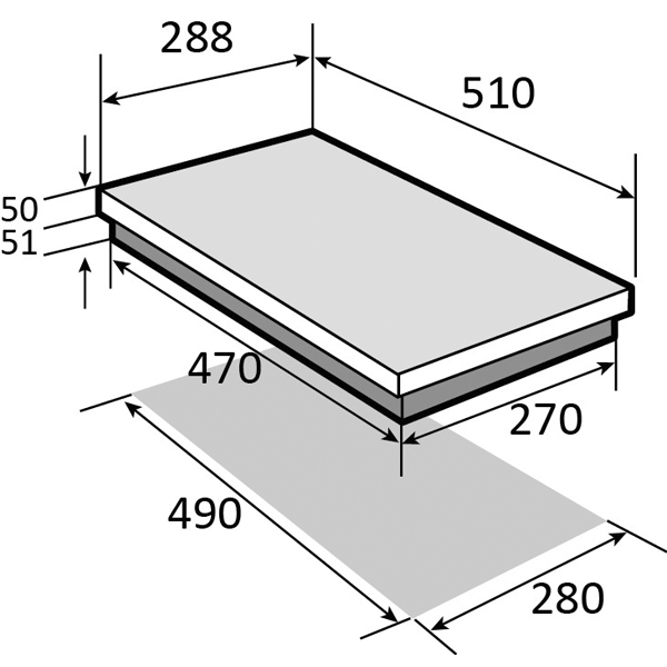 Изображение товара Встраиваемая газовая панель независимая Премиум Brandt BPG6210B