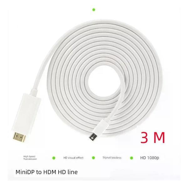 Изображение товара Кабель UNIMALL mini Display Port HDMI 3м надежное подключение Изображение товара Кабель UNIMALL mini Display Port HDMI 3м надежное подключение