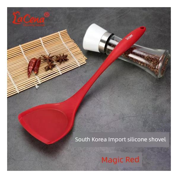Изображение товара Силиконовая кухонная лопатка UNIMALL Magic Red, ярко-красная, для дома Изображение товара Силиконовая кухонная лопатка UNIMALL Magic Red, ярко-красная, для дома