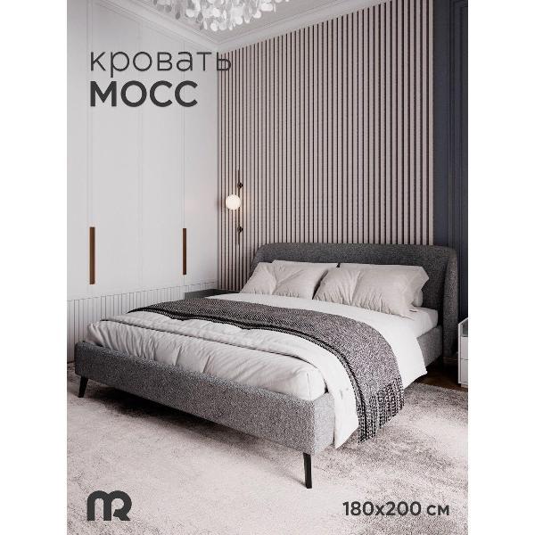 Изображение товара Кровать mebelroom Mebelroom.shop, Мосс кровать на ножках 180х200 двуспальная, букле Изображение товара Кровать mebelroom Mebelroom.shop, Мосс кровать на ножках 180х200 двуспальная, букле