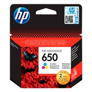 Изображение товара Картридж для струйного принтера HP 650 многоцветный CZ102AE