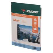 Изображение товара Фотобумага для принтера Lomond односторонняя матовая А4 180гр