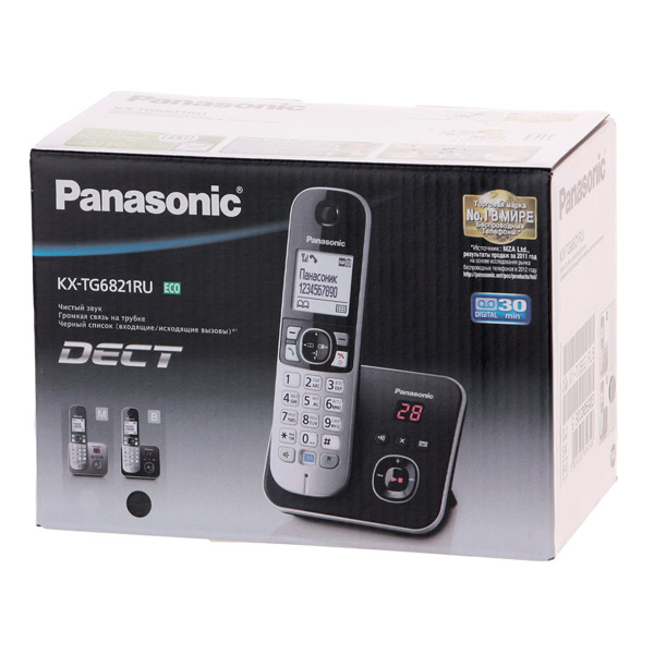 Телефон DECT Panasonic купить в интернет-магазине Мвидео в Москве, Спб — Радиотелефоны DECT