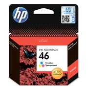 Изображение товара Картридж для струйного принтера HP 46 многоцветный CZ638AE