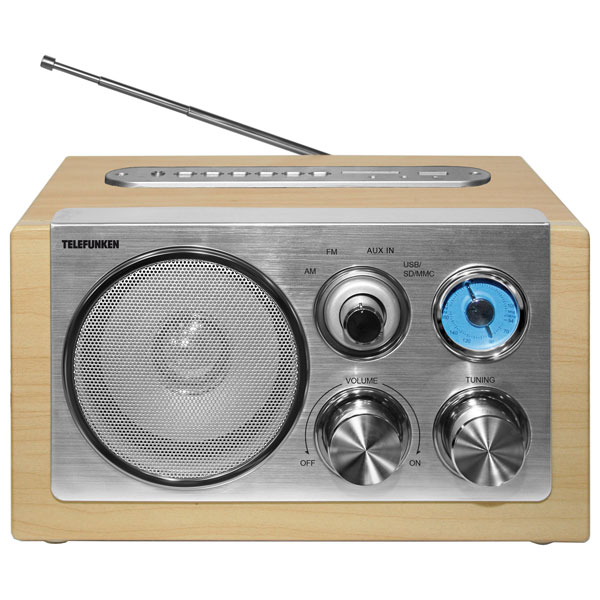 фото Радиоприемник telefunken tf-1638u light wood