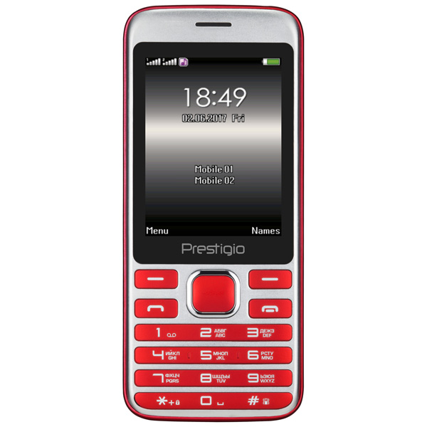 фото Мобильный телефон prestigio grace a1 duo red (pfp1281)