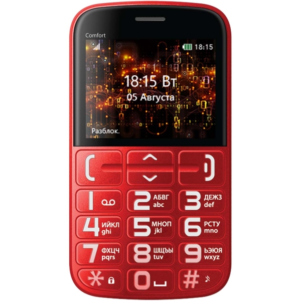 фото Мобильный телефон bq mobile bq-2441 comfort red/black