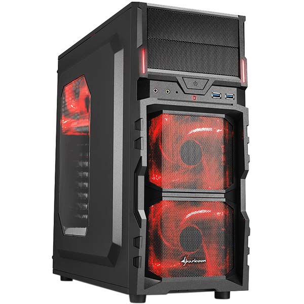 Sharkoon VG5-W red led