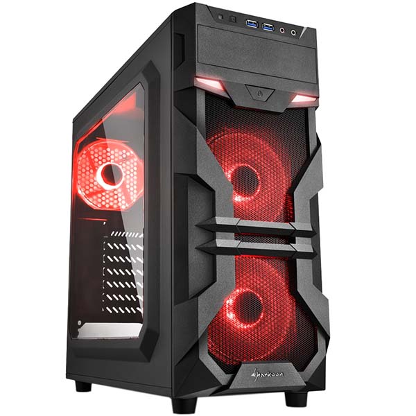 Sharkoon VG7-W red led