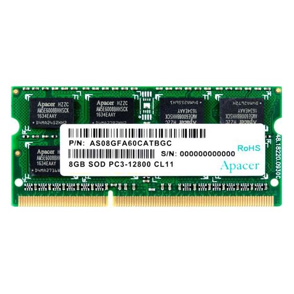 фото Оперативная память apacer 8gb ddr3 so-dimm (as08gfa60catbgc)