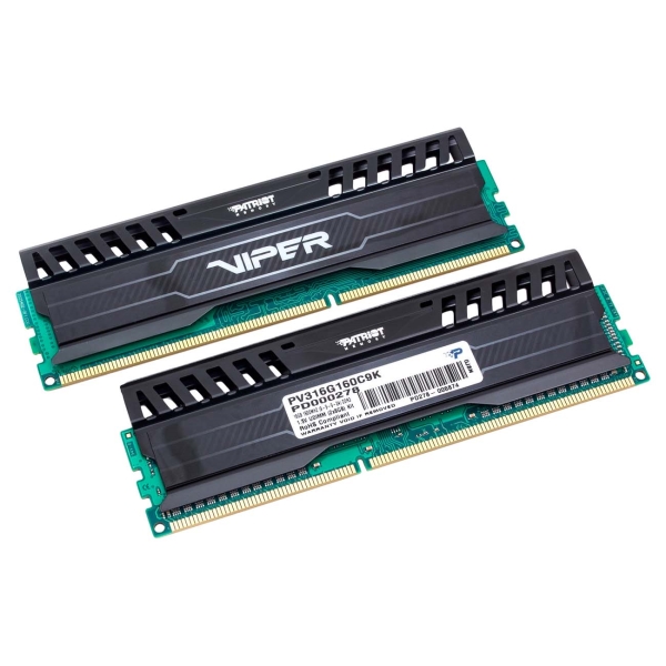 Patriot 16GB Viper 3 DDR3 1600Mhz (PV316G160C9K) PATRIÒT