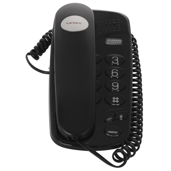 Изображение товара Телефон проводной teXet TX-238 Black