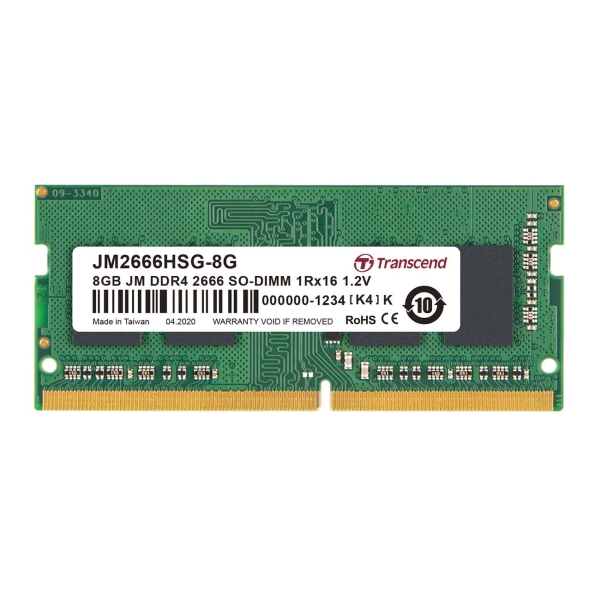 Купить Оперативная память Transcend 8GB DDR4 SO-DIMM (JM2666HSG-8G) в каталоге интернет магазина М.Видео по выгодной цене с доставкой, отзывы, фотографии - Москва