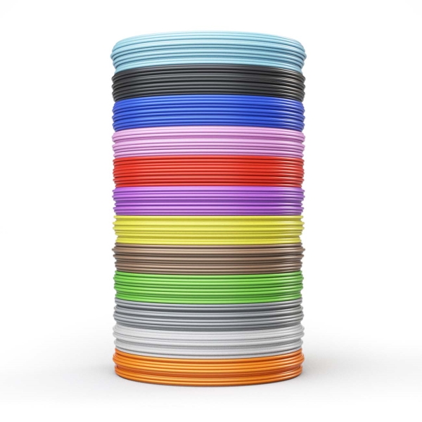 Изображение товара Пластик для 3D ручки/ 3D принтера Hi PLA, 1.75 мм, 12 нитей по 10 метров (HPL-1210)