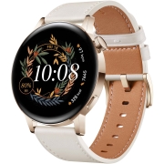 Изображение товара Смарт-часы HUAWEI GT 3 MIL-B19 Gold SS / White Leather