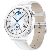 Изображение товара Смарт-часы HUAWEI GT 3 Pro Silver Bezel White Leather (FRG-B19)