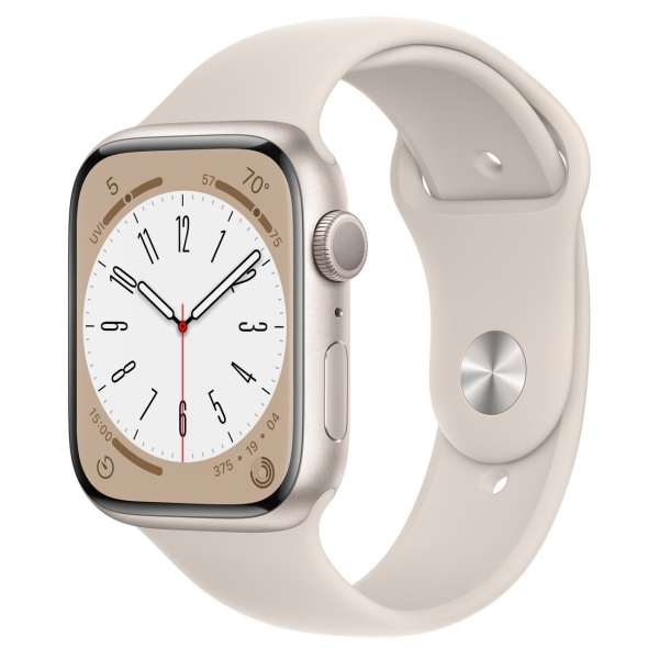  Смарт-часы Apple Watch Series 8 45mm Starlight Aluminium (ремешок Regular)