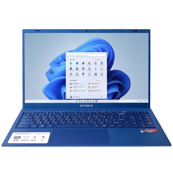 Ноутбук Irbis 15NBC1000/15.6"/AMD Ryzen 3 3200U/8/256/Win/Blue