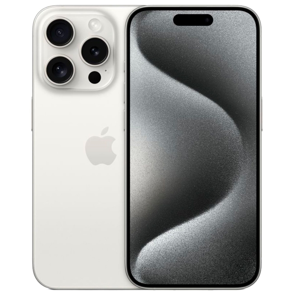 Смартфон Apple iPhone 15 Pro 256GB White Titanium (Dual Sim)