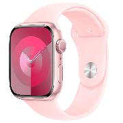 Изображение товара Смарт-часы Apple Watch Series 9 41mm Pink Aluminum Case with Pink Sport Band, размер S/M (MR933)