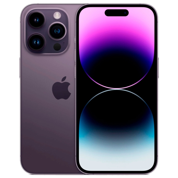 Восстановленный смартфон Apple iPhone 14 Pro 256GB Deep Purple (eSIM), хороший