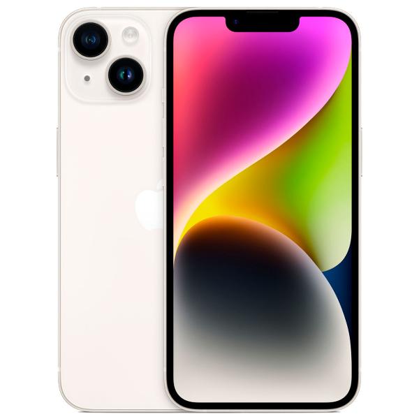 Восстановленный смартфон Apple iPhone 14 128GB nanoSim/eSim Starlight, отличный