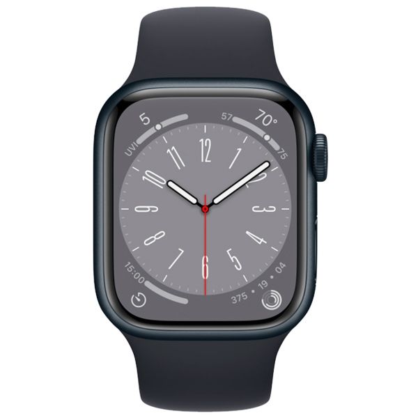 Изображение товара Восстановленные смарт-часы Apple Watch Series 8 45mm Midnight Aluminum Case with Midnight Sport Band, размер Regular, хороший