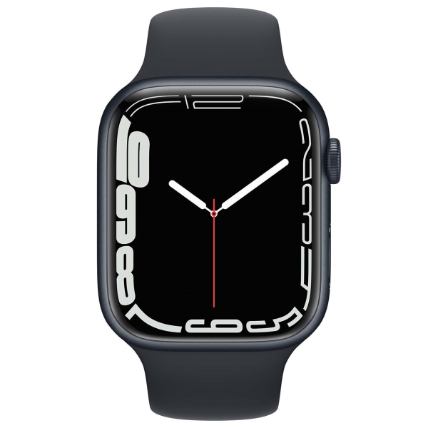 Изображение товара Восстановленные смарт-часы Apple Watch Series 7 45mm Midnight Aluminum Case with Midnight Sport Band (MKN53), хороший