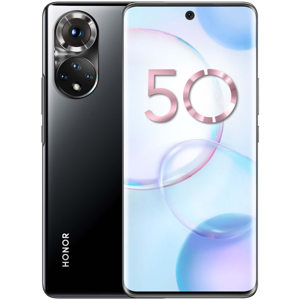 Восстановленный смартфон HONOR 50 6/128Gb Midnight Black, хороший