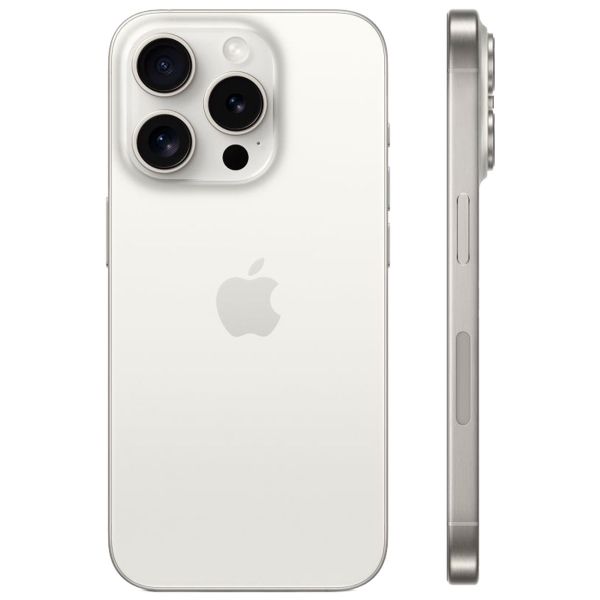 Изображение товара Восстановленный смартфон Apple iPhone 15 Pro 256GB Dual Sim White Titanium, хороший (без RuStore)