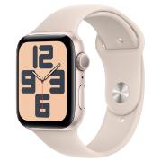Изображение товара Восстановленные смарт-часы Apple Watch SE 2023 44mm Starlight Aluminum Case with Starlight Sport Band, размер M/L (MRE53), хороший