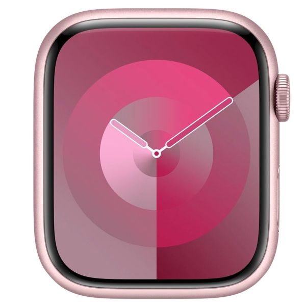 Изображение товара Восстановленные смарт-часы Apple Watch Series 9 41mm Pink Aluminum Case with Pink Sport Band, размер M/L (MR943), хороший