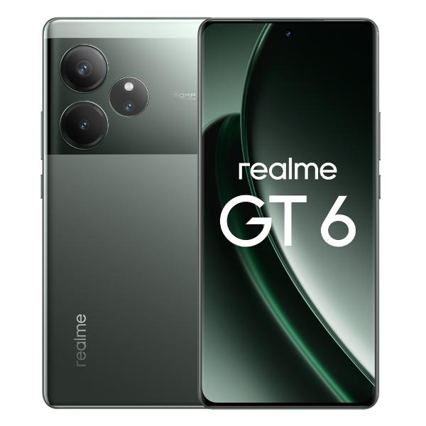 Изображение товара Восстановленный смартфон realme GT 6 16/512GB Green, хороший Изображение товара Восстановленный смартфон realme GT 6 16/512GB Green, хороший