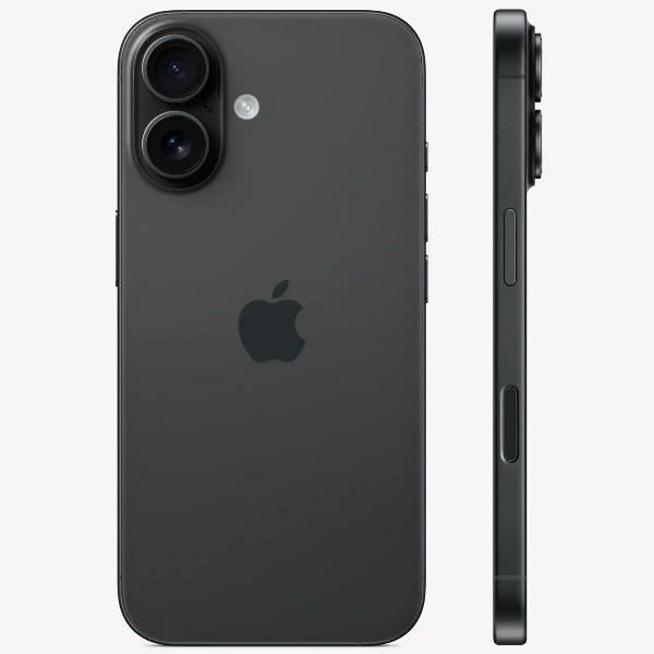 Изображение товара Восстановленный смартфон Apple iPhone 16 256GB nanoSim/eSim Black, хороший (без RuStore)