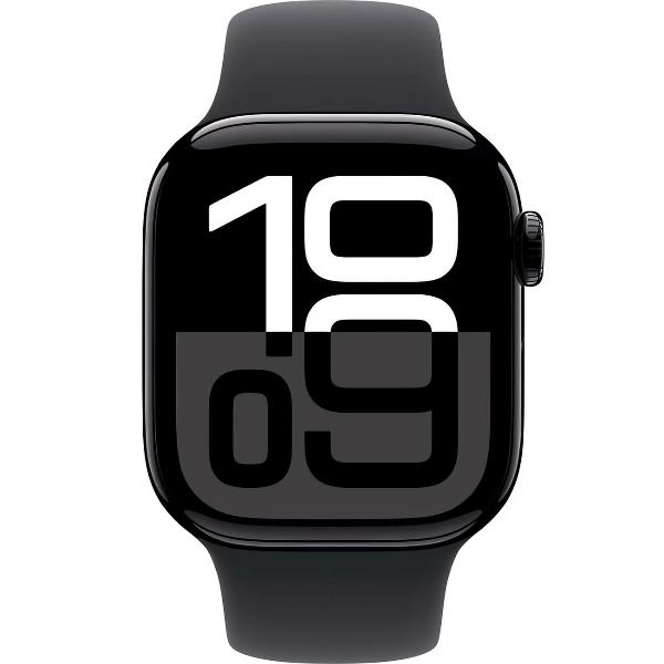 Изображение товара Восстановленные смарт-часы Apple Watch Series 10 42mm Jet Black Aluminum Case with Midnight Sport Band, размер S/M, как новый