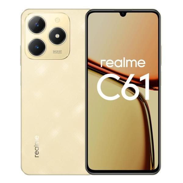 Изображение товара Восстановленный смартфон realme C61 8/256GB Gold, хороший