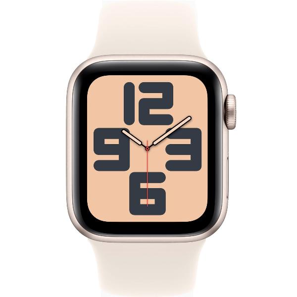 Изображение товара Восстановленные смарт-часы Apple Watch SE 2024 44mm Starlight Aluminium Case with Starlight Sport Band, размер M/L (MXEV3), отличный