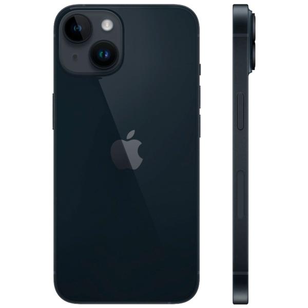 Изображение товара Восстановленный смартфон Apple iPhone 14 128GB Dual Sim Midnight, рабочий (без RuStore)