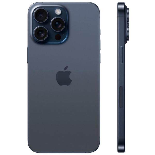 Изображение товара Восстановленный смартфон Apple iPhone 15 Pro Max 512GB Dual Sim Blue Titanium, рабочий (без RuStore)