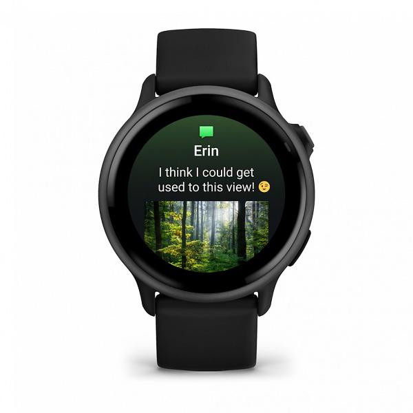 Изображение товара Спортивные часы Garmin Vivoactive 6 черный, черный ремешок 42,2мм 010-02985-00