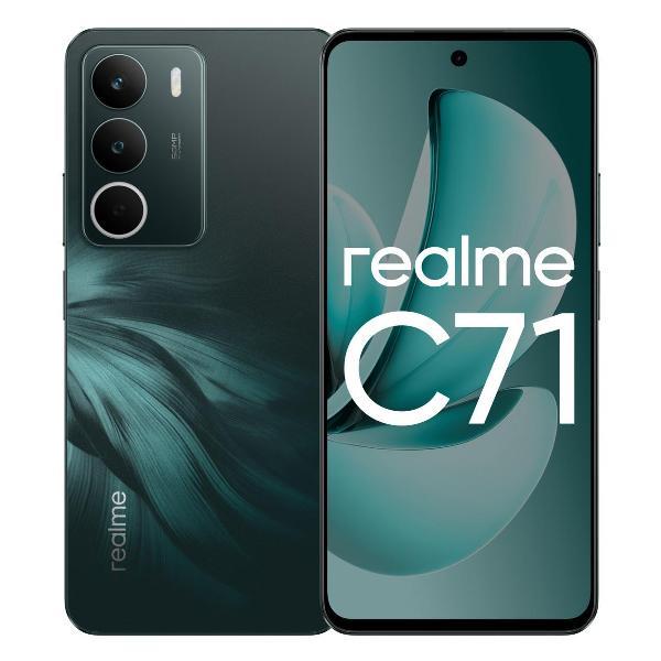 Изображение товара Восстановленный смартфон realme C71 8/256GB Зеленый с NFC и ярким дисплеем
