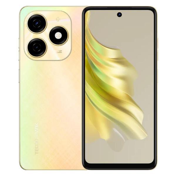 Изображение товара Восстановленный смартфон Tecno SPARK 20 8/128GB Neon Gold с NFC и большим аккумулятором Изображение товара Восстановленный смартфон Tecno SPARK 20 8/128GB Neon Gold с NFC и большим аккумулятором