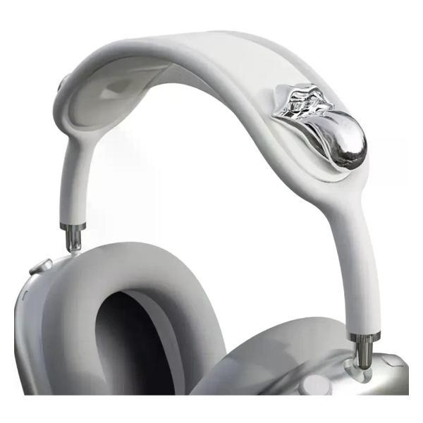 Изображение товара Чехол UNIMALL для AirPods Max противоударный белый силикон и смола