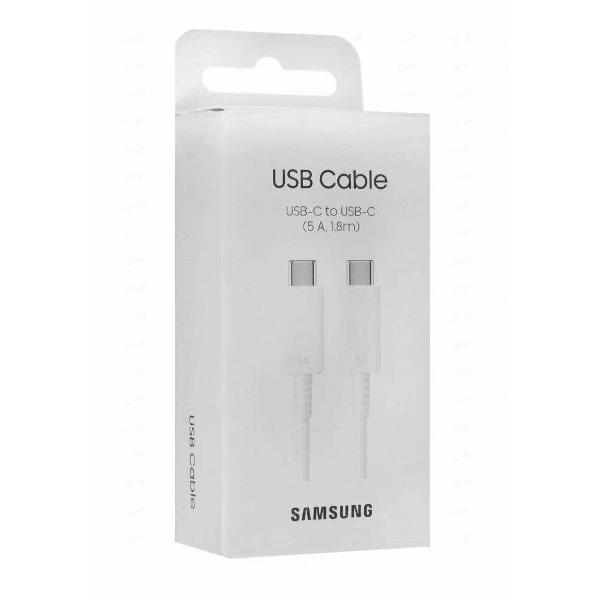 Изображение товара Кабель для смартфона, телефона Samsung Кабель Samsung USB Type-C - USB Type-C, 100W, 1.8м white (Белый) Изображение товара Кабель для смартфона, телефона Samsung Кабель Samsung USB Type-C - USB Type-C, 100W, 1.8м white (Белый)