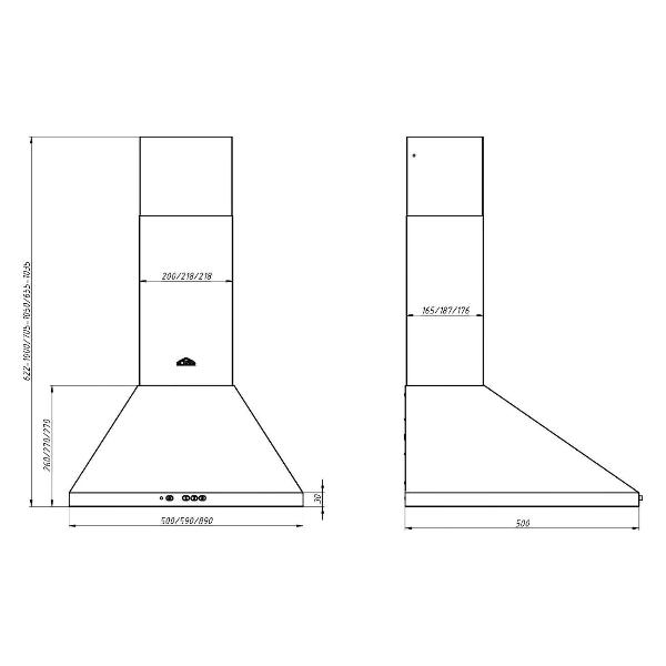 Изображение товара Вытяжка Elikor Вента 60П-650-К3Д белая
