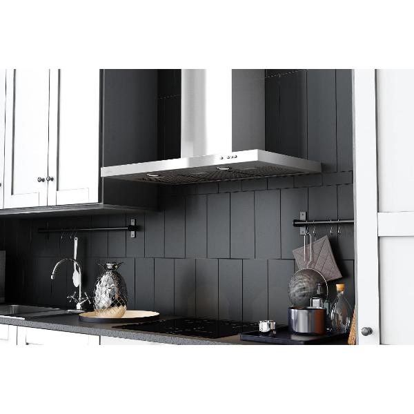 Изображение товара Вытяжка Elikor Квадра 90Н-650-К3Д нержавеющая сталь