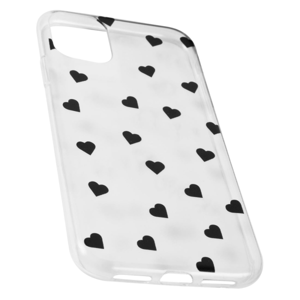 Изображение товара Чехол Red Line для iPhone 11, прозрачный принт сердечки 02