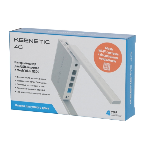 Изображение товара Wi-Fi роутер Keenetic 4G (KN-1212)
