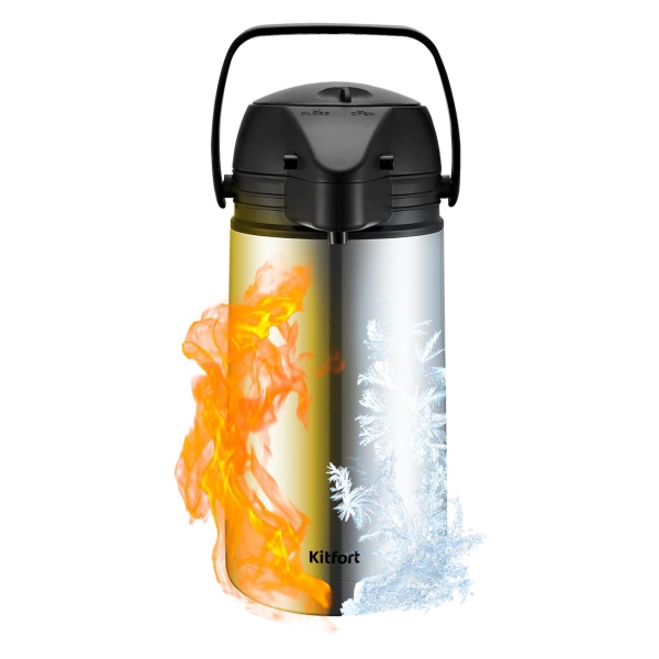 Изображение товара Термос Kitfort КТ-1235 серебристый